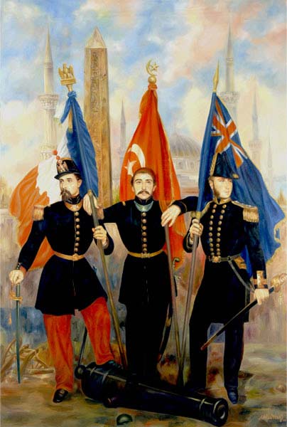 üçlü ittifak 152x223cm yağlıboya üçlü ittifak 152x223cm yağlıboya